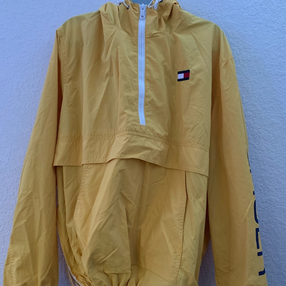 Yellow Tommy Hilfiger Windbreaker Jacket